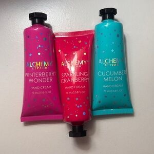Hand Cream Trio - Pink, Red, and Blue